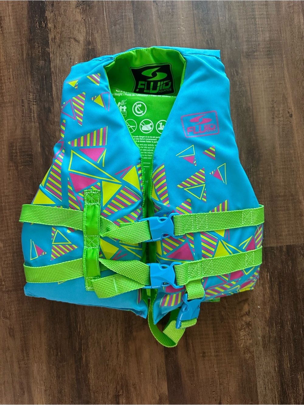 Speedo Neon Green Child Floatation Vest